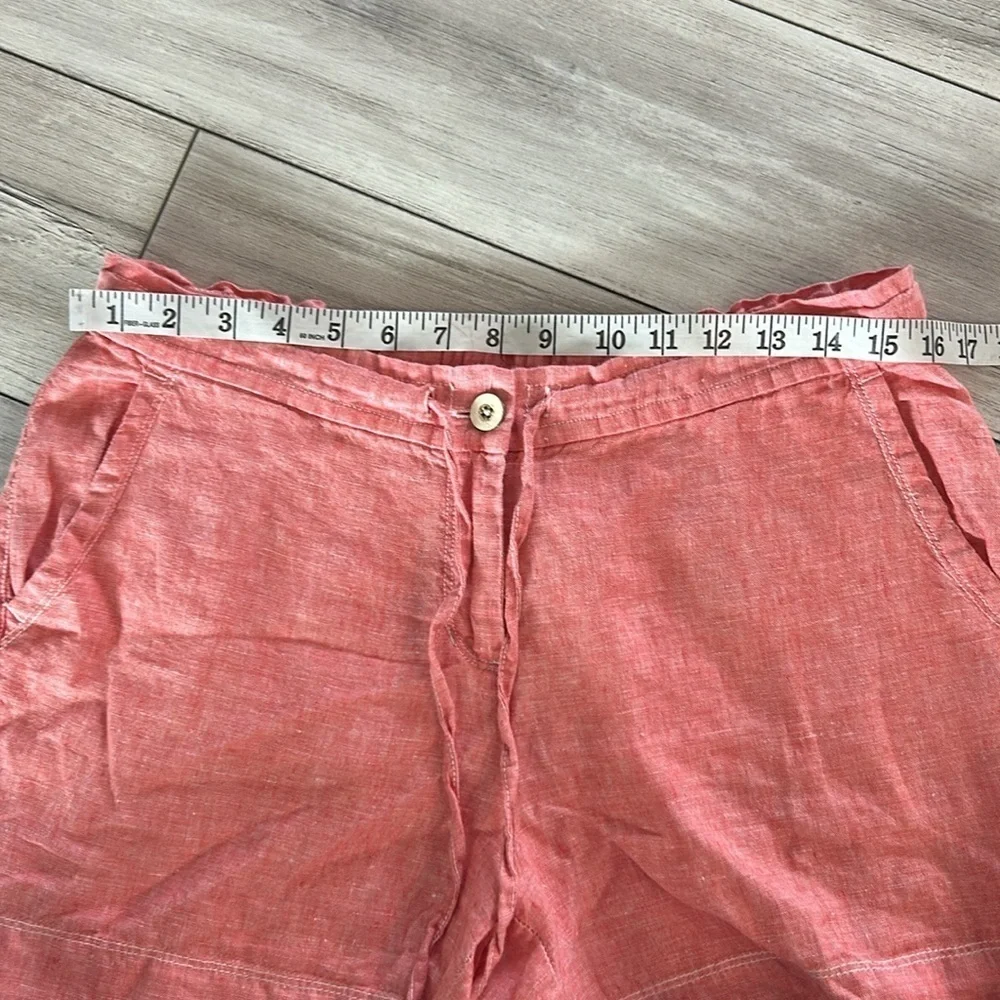 Tommy Bahama 100% Linen coral shorts size small